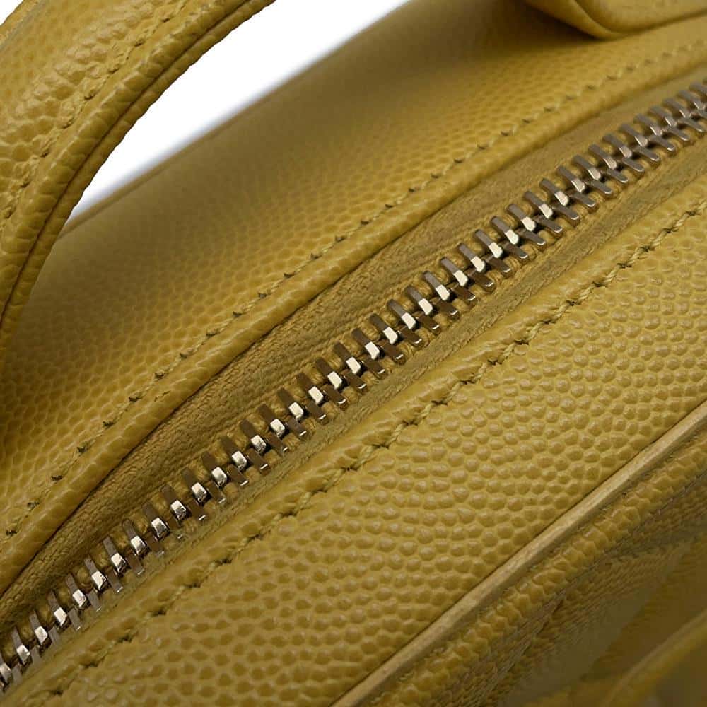 CHANEL CCFiligree  ChainShoulder YellowAS0988 Caviar Leather