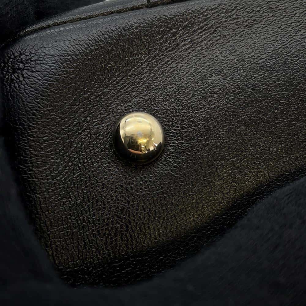 CHANEL Vanity Bag ChainShoulder Bag Black Leather