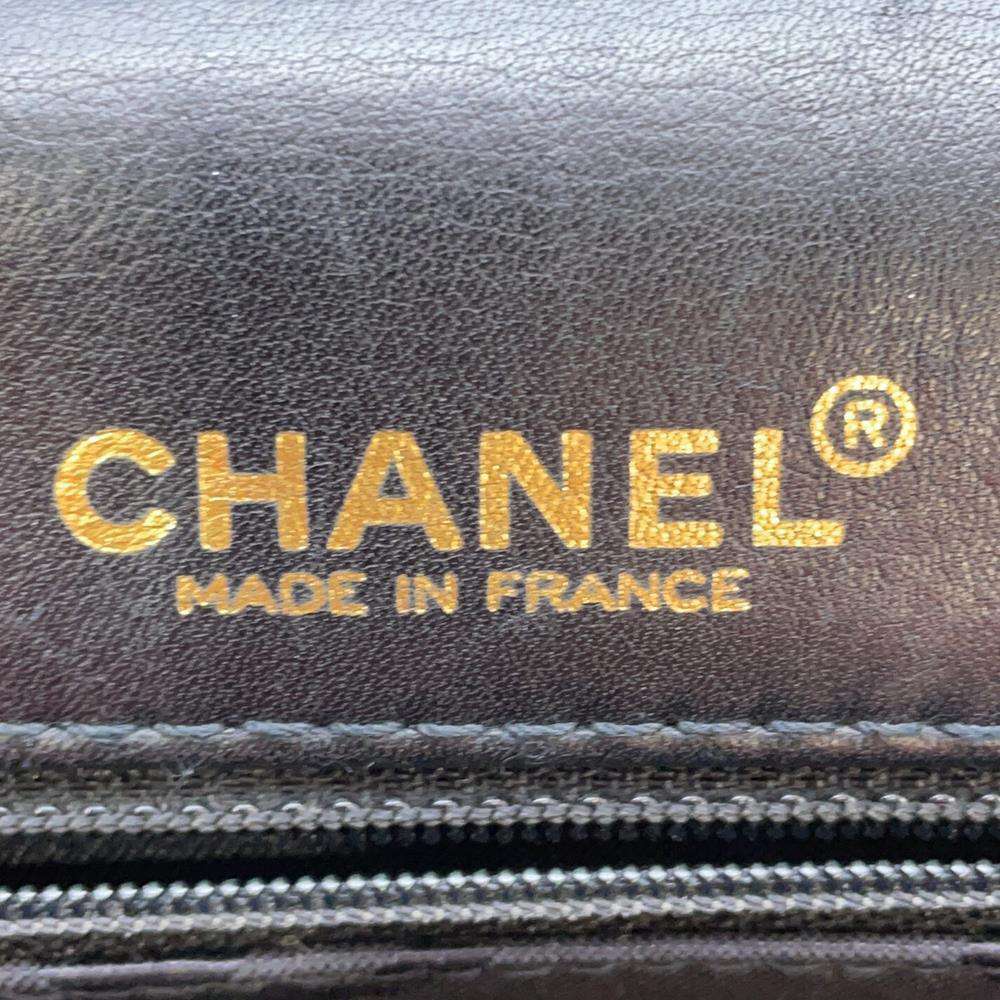 CHANEL Wild Stitch Flap Shoulder Black Leather
