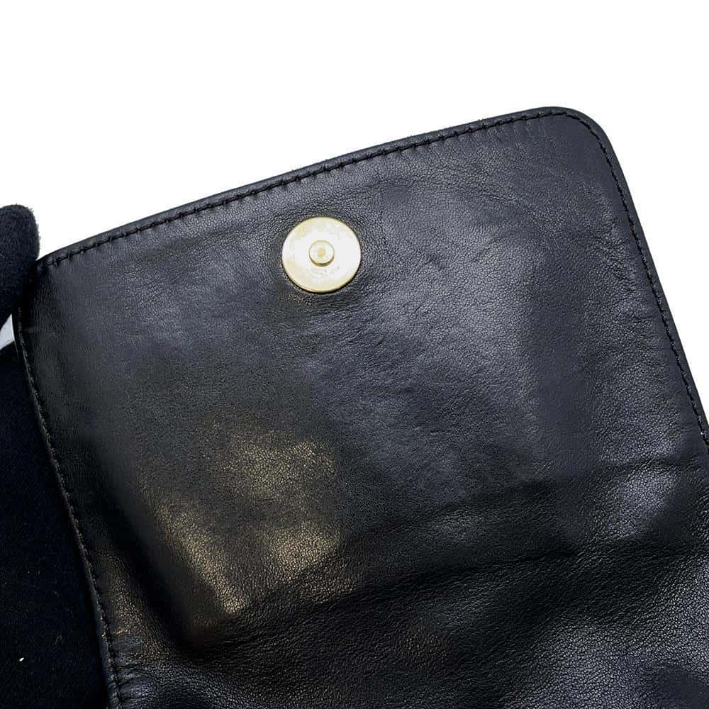 CHANEL CC Logo ChainShoulder Black Velour