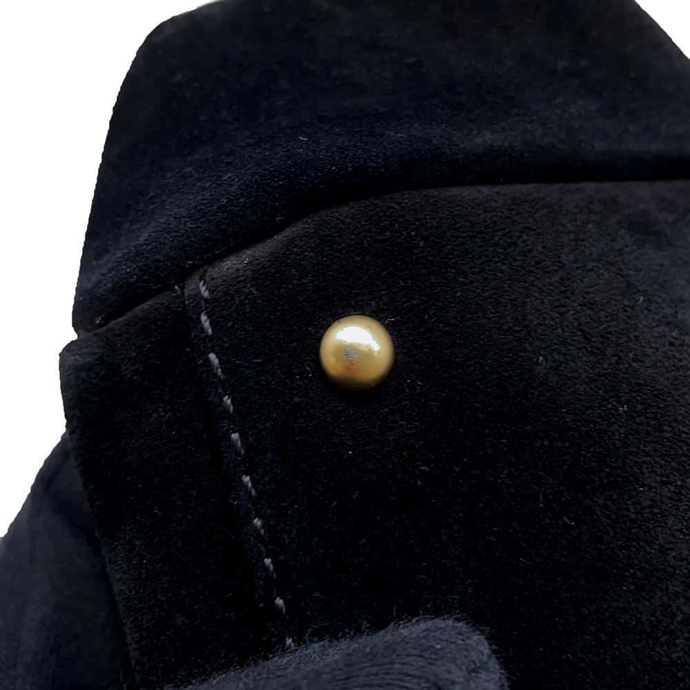 CHANEL CC Logo ChainShoulder Black Velour