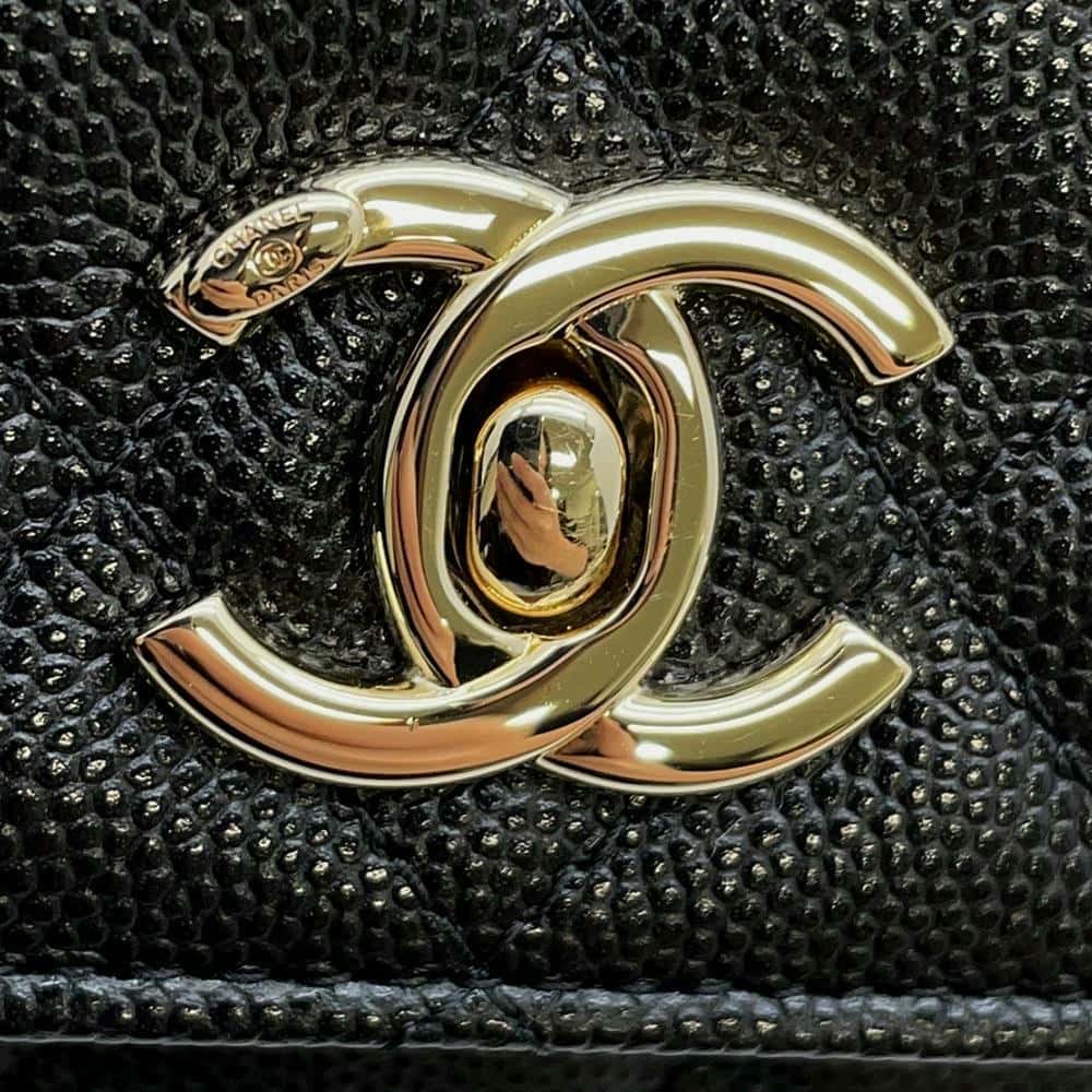 CHANEL Coco Handle ChainShoulder Bag BlackAP4244 Caviar Leather Size Mini mini