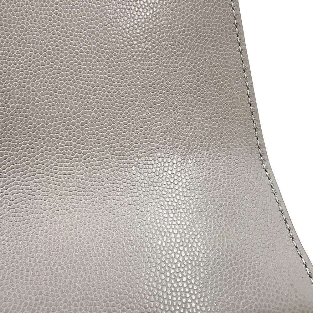 CHANEL Matelasse WChainShoulder Bag GrayAS2711 Caviar Leather