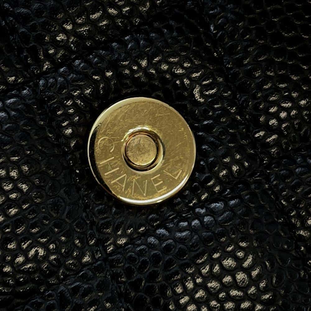 CHANEL Matelasse Classic Chain Wallet BlackAP0250 Caviar Leather
