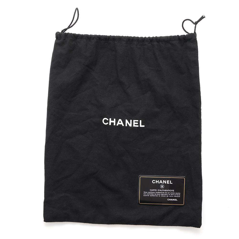 CHANEL V Stitch ChainShoulder Black Leather
