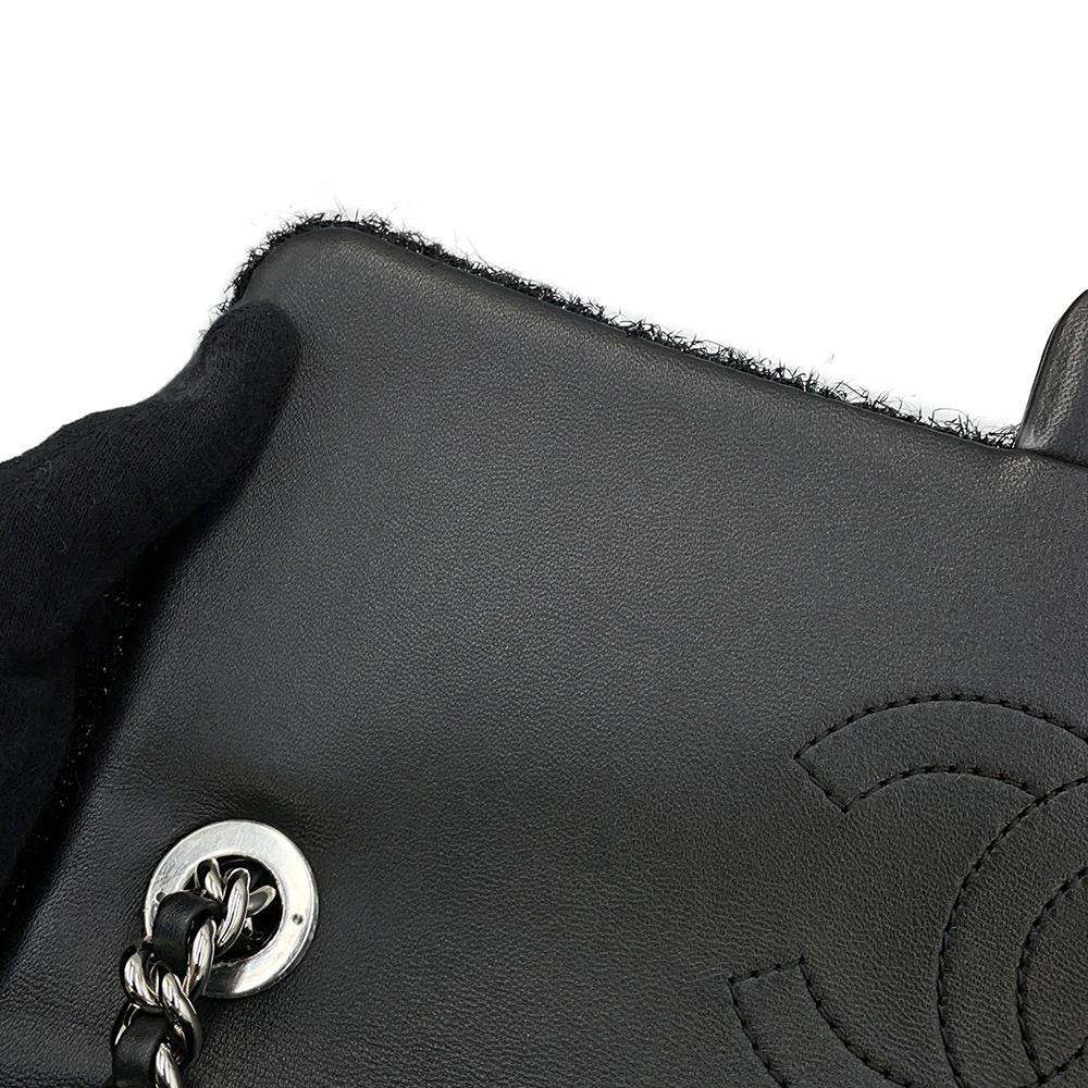 CHANEL Matelasse ChainShoulder Bag Pool Toe Glitter BlackA91984 Lambskin Mix Fiber Size 25