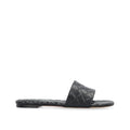 Bottega Veneta Black Lamb Leather Women's Mules