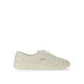 Bottega Veneta White Calfskin Low Top Men's Sneakers