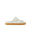 Bottega Veneta White Lamb Leather Women's Sandals