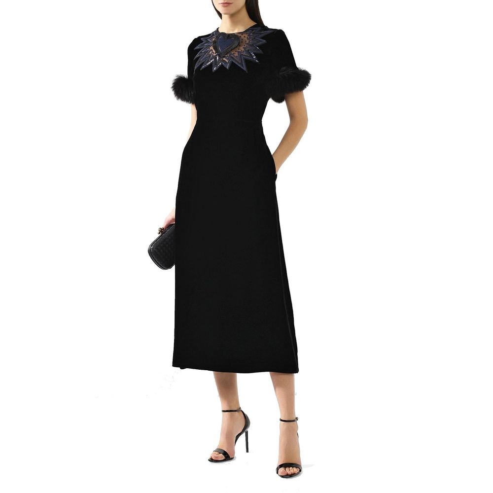 Fendi Black Viscose Cocktail Women's Dress