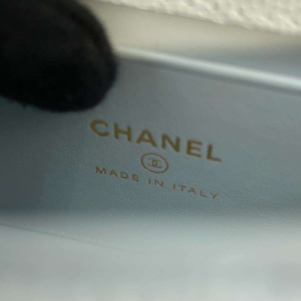 CHANEL Coco Handle ChainShoulder Light BlueAP4245 Caviar Leather Size micro