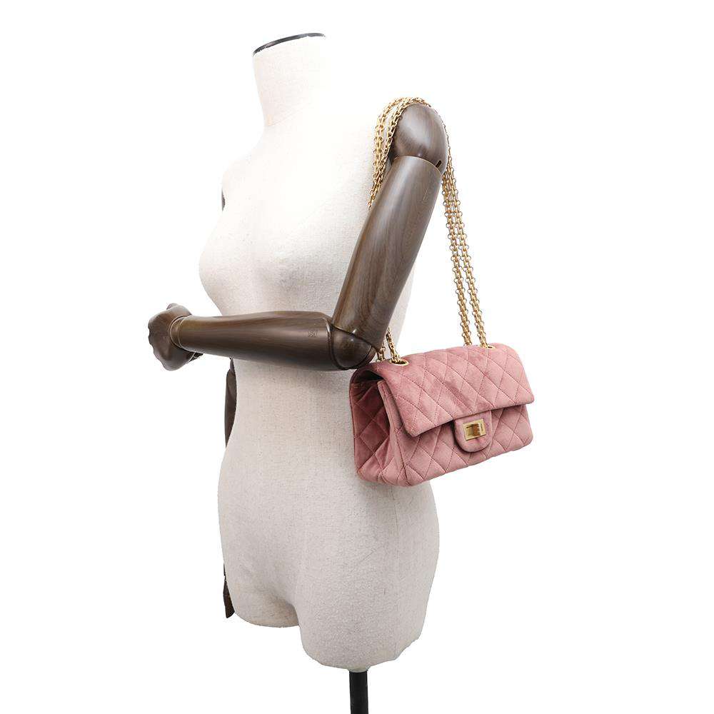 CHANEL 2.55 ChainShoulder Bag PinkAS0874 VeLouis Vuittonet Size Mini