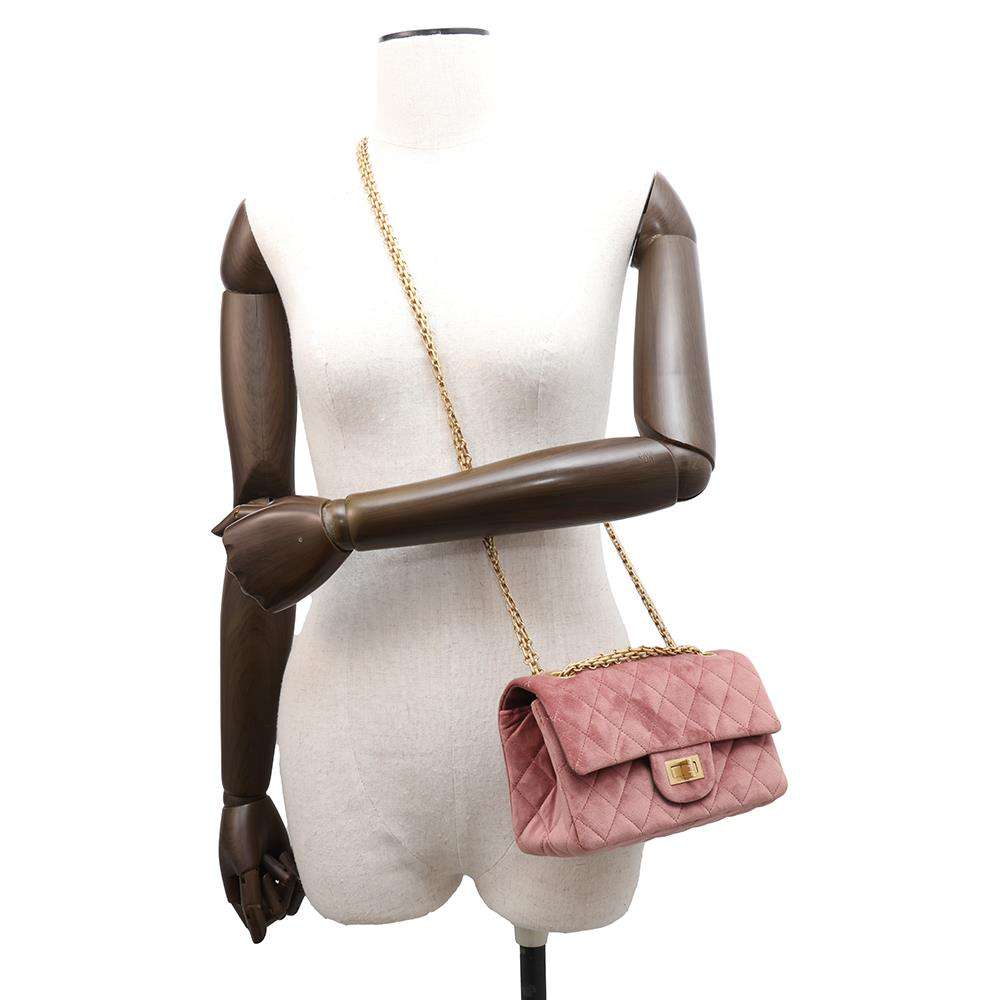 CHANEL 2.55 ChainShoulder Bag PinkAS0874 VeLouis Vuittonet Size Mini