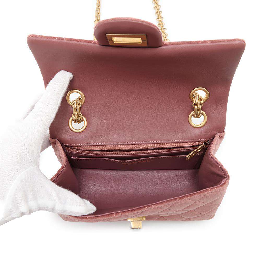 CHANEL 2.55 ChainShoulder Bag PinkAS0874 VeLouis Vuittonet Size Mini