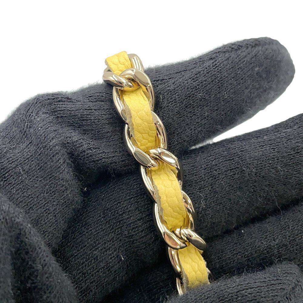 CHANEL Vanity ChainShoulder Bag YellowAP2624 Caviar Leather Size Mini