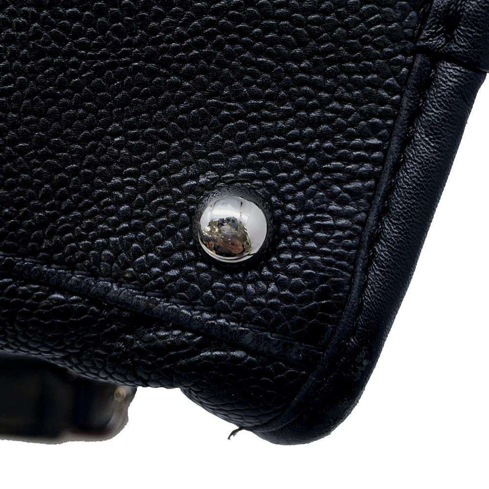CHANEL French Riviera ChainShoulder Bag Black Caviar Leather