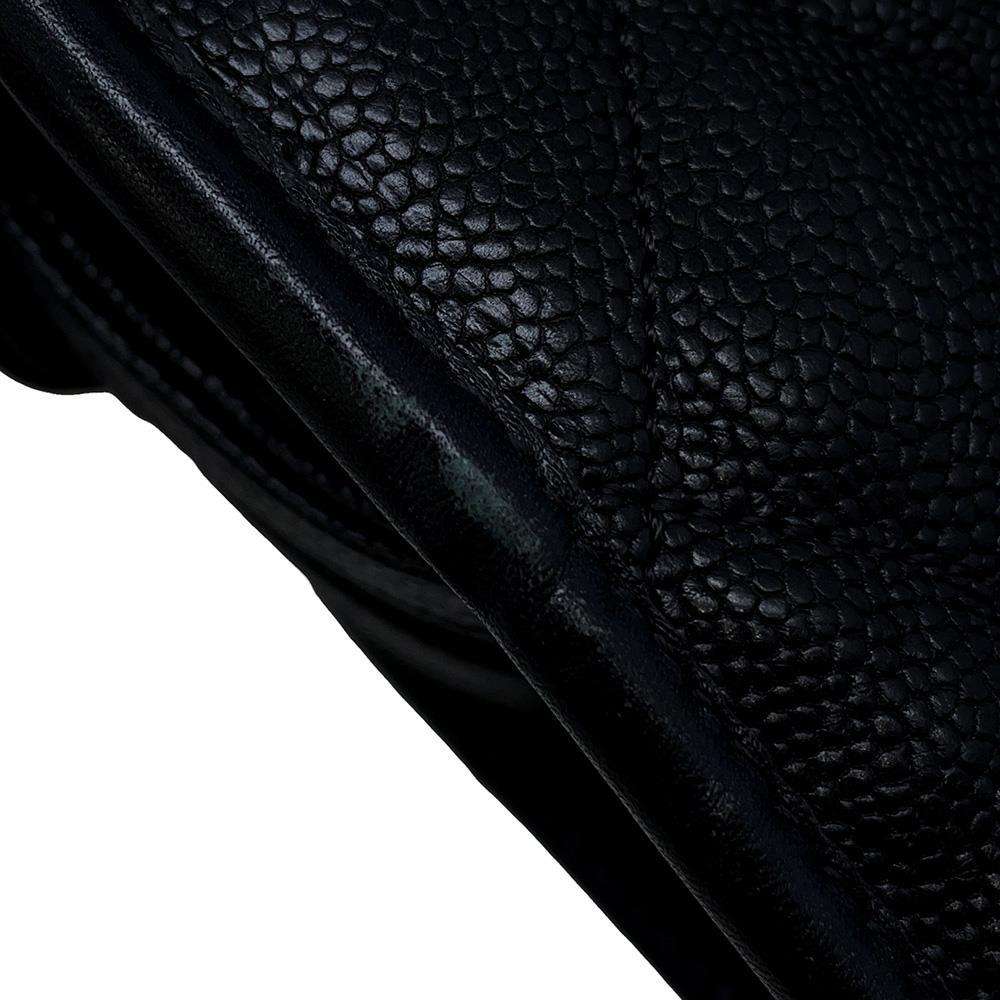 CHANEL French Riviera ChainShoulder Bag Black Caviar Leather