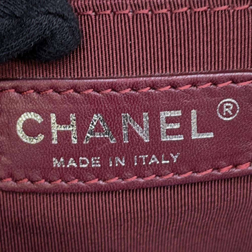 CHANEL French Riviera ChainShoulder Bag Black Caviar Leather