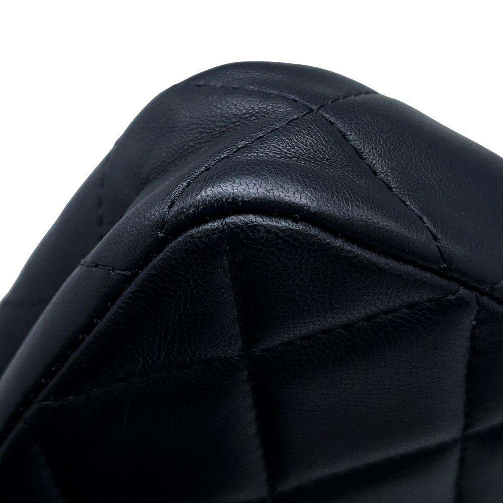CHANEL Matelasse Mini Pochette ChainShoulder Bag BlackAP2547 Lambskin