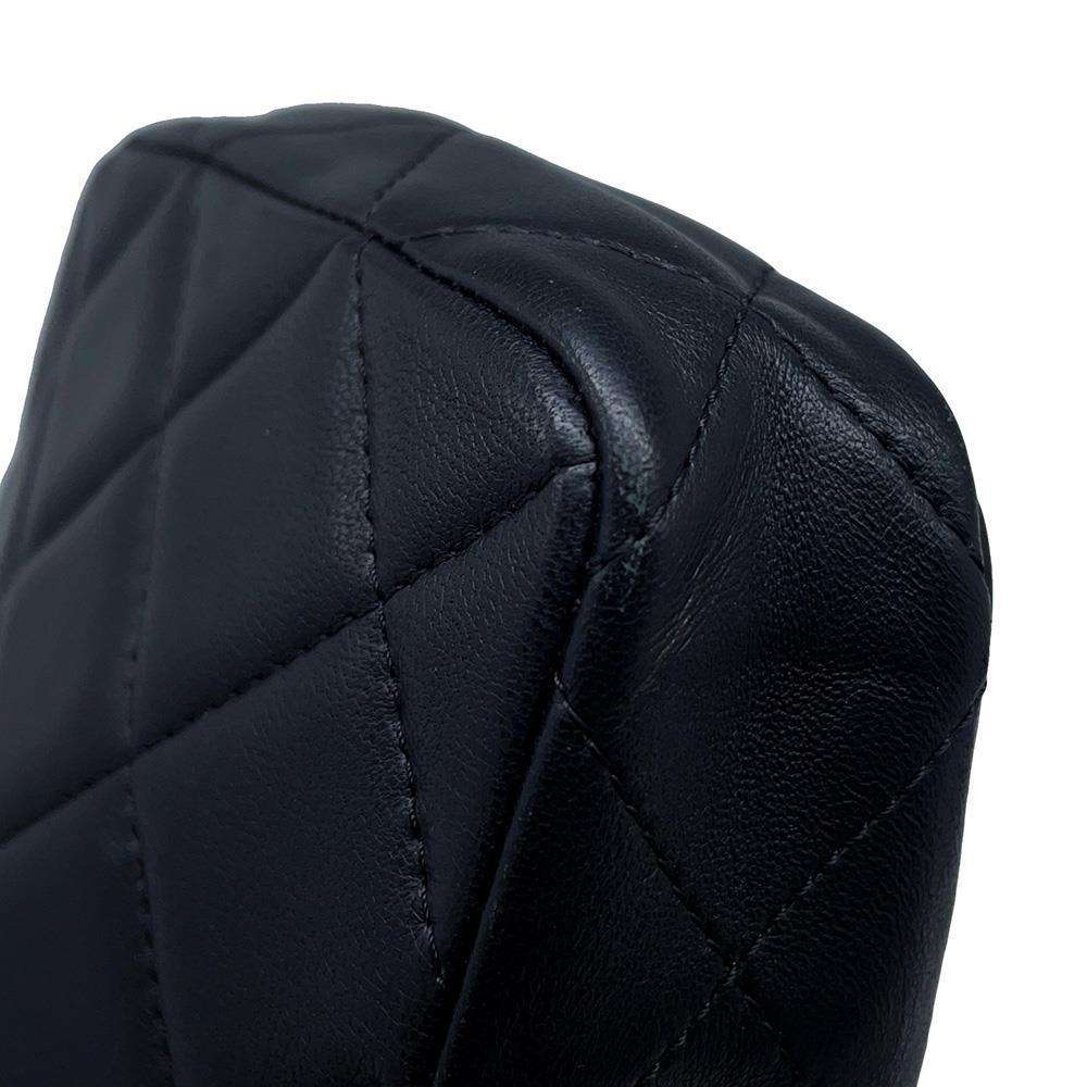 CHANEL Matelasse Mini Pochette ChainShoulder Bag BlackAP2547 Lambskin