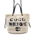 CHANEL Coco Neige 2WAY Shoulder Bag IvoryAS0981 Mouton Leather