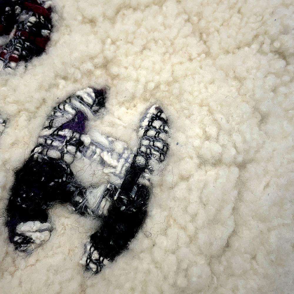 CHANEL Coco Neige 2WAY Shoulder Bag IvoryAS0981 Mouton Leather