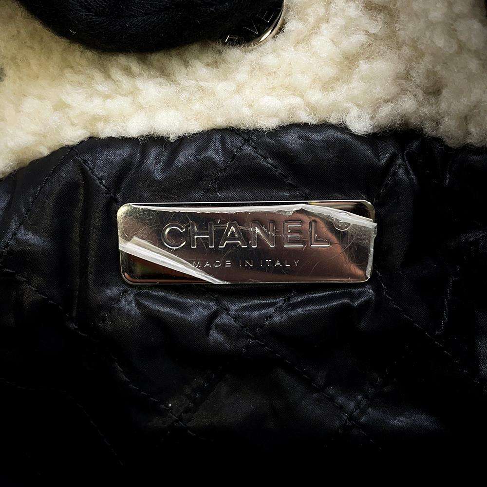 CHANEL Coco Neige 2WAY Shoulder Bag IvoryAS0981 Mouton Leather