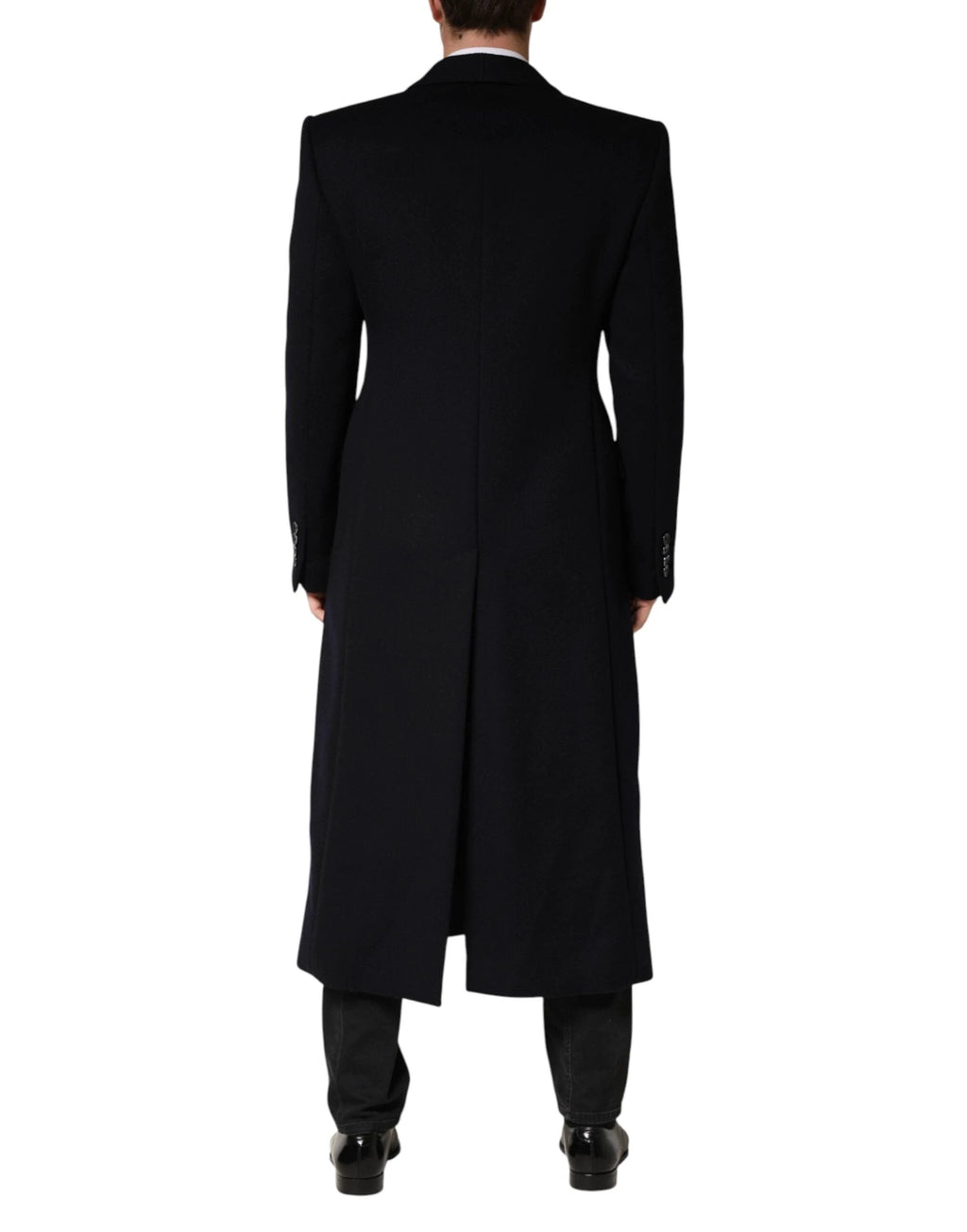 Dolce & Gabbana Black Single Breasted Trench Coat Jacket