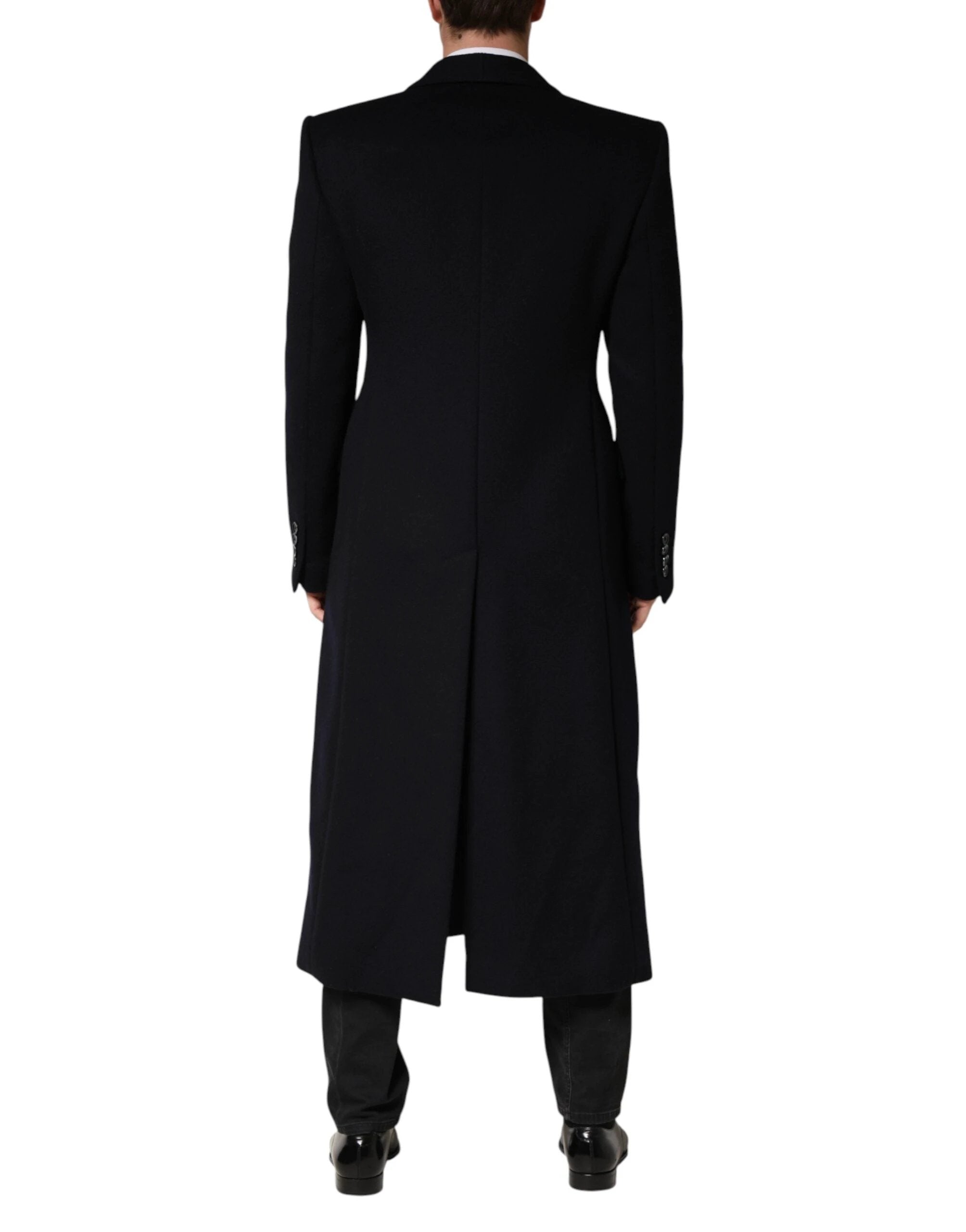 Dolce & Gabbana Black Single Breasted Trench Coat Jacket