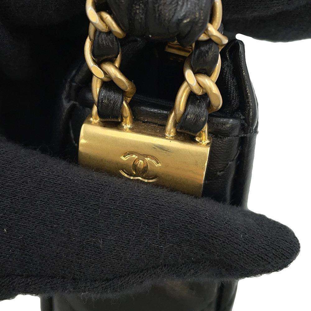 CHANEL CHANEL19 Matelasse Hobo Bag One Shoulder Bag BlackAP3647 Lambskin Size Small