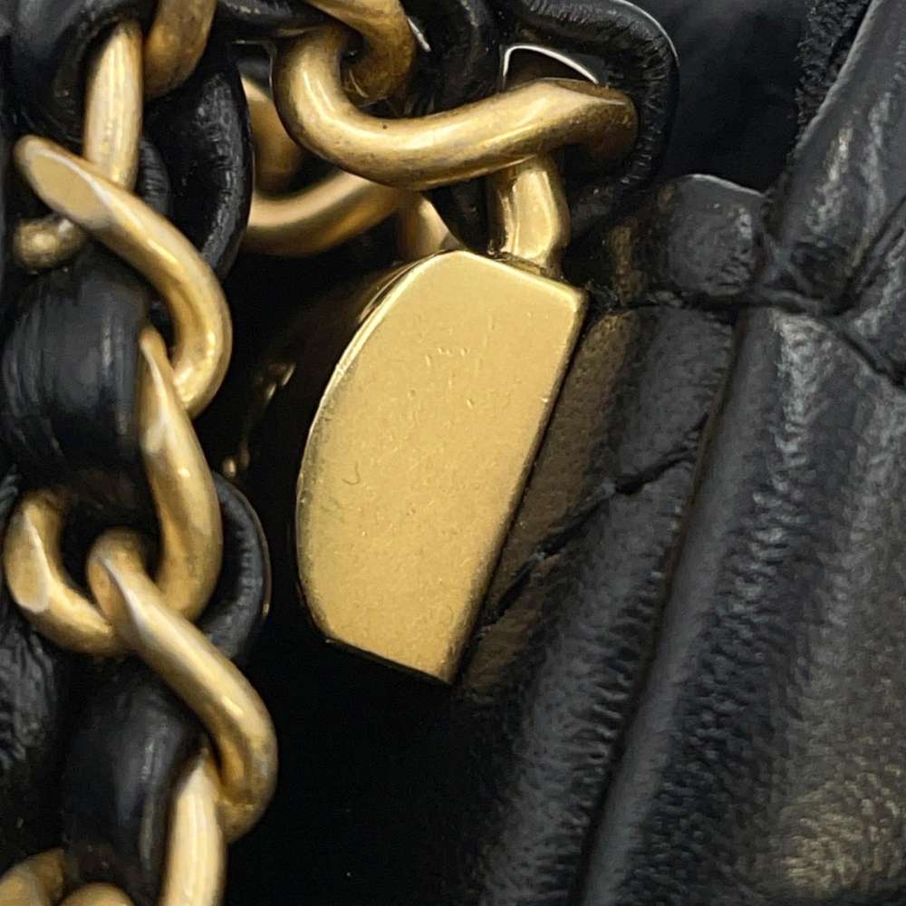 CHANEL CHANEL19 Matelasse Hobo Bag One Shoulder Bag BlackAP3647 Lambskin Size Small