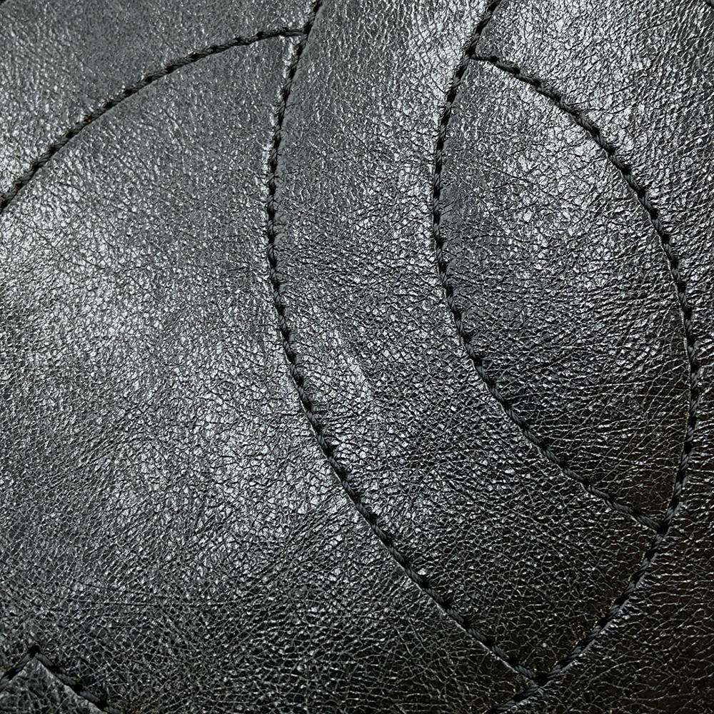 CHANEL Embroidery One Shoulder Bag Black/RedA57519 Wool  Calf Leather