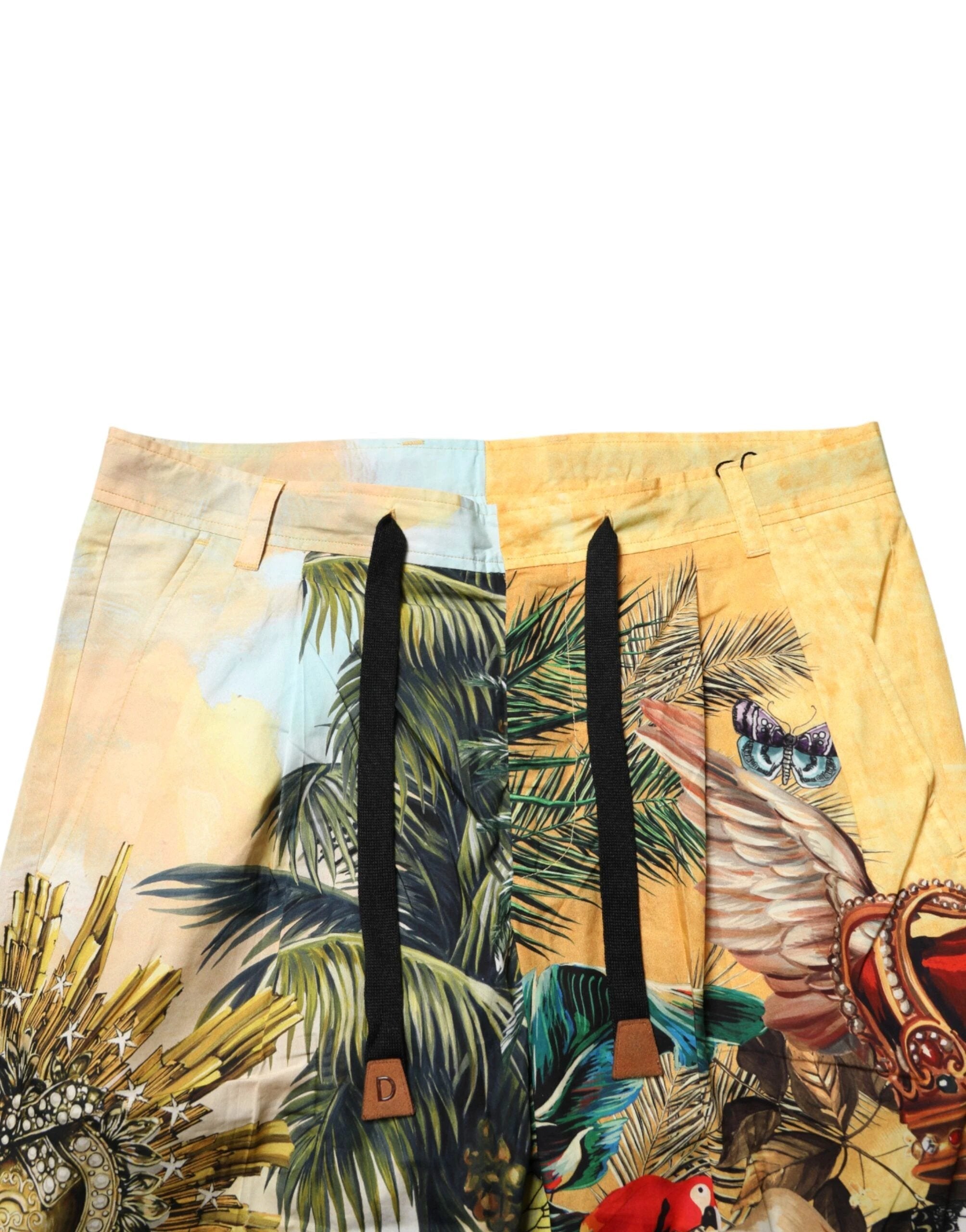 Dolce & Gabbana Multicolor Tropical King Lounge Trouser Pants