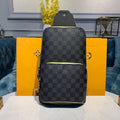 Louis Vuitton Avenue Sling Bag Damier Graphite Canvas Yellow For Men, Bags, Crossbody Bags 12.2in/31cm Louis Vuitton N42424