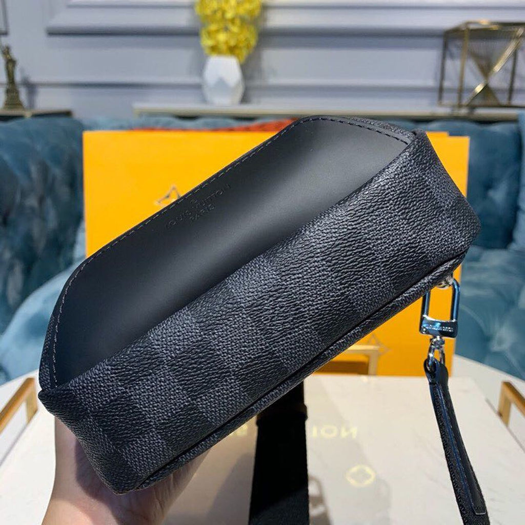Louis Vuitton Avenue Sling Bag Damier Graphite Canvas Blue For Men, Bags, Crossbody Bags 12.2in/31cm Louis Vuitton N40008