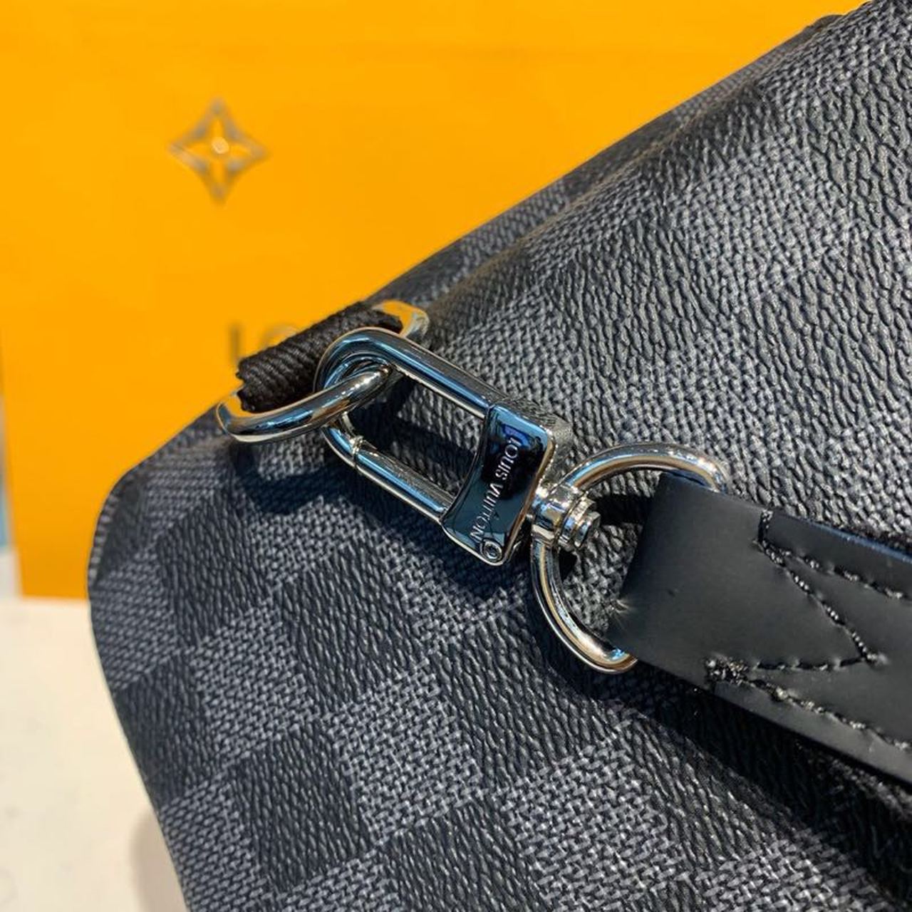 Louis Vuitton Avenue Sling Bag Damier Graphite Canvas Blue For Men, Bags, Crossbody Bags 12.2in/31cm Louis Vuitton N40008