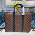 Louis Vuitton Porte Documents Voyage PM Damier Ebene Canvas For Women,  Shoulder And Crossbody Bags 14.6in/37cm Louis Vuitton N41466