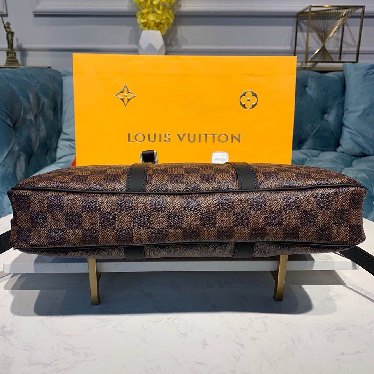 Louis Vuitton Porte Documents Voyage PM Damier Ebene Canvas For Women,  Shoulder And Crossbody Bags 14.6in/37cm Louis Vuitton N41466