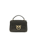 PINKO Bicolor Calf Leather Bos Taurus Handbag