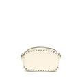 Valentino Garavani Beige Calf Leather Bos Taurus Shoulder Bag