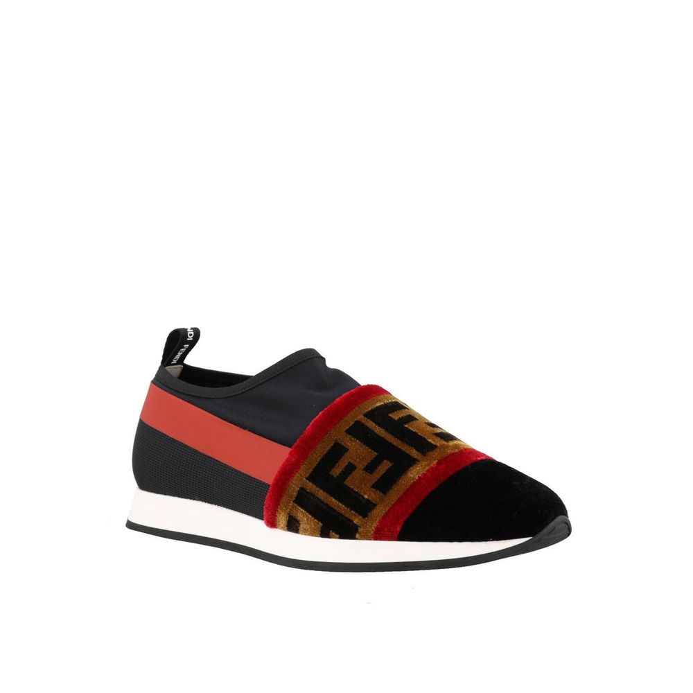 Fendi Black Fabric Women's Sneakers