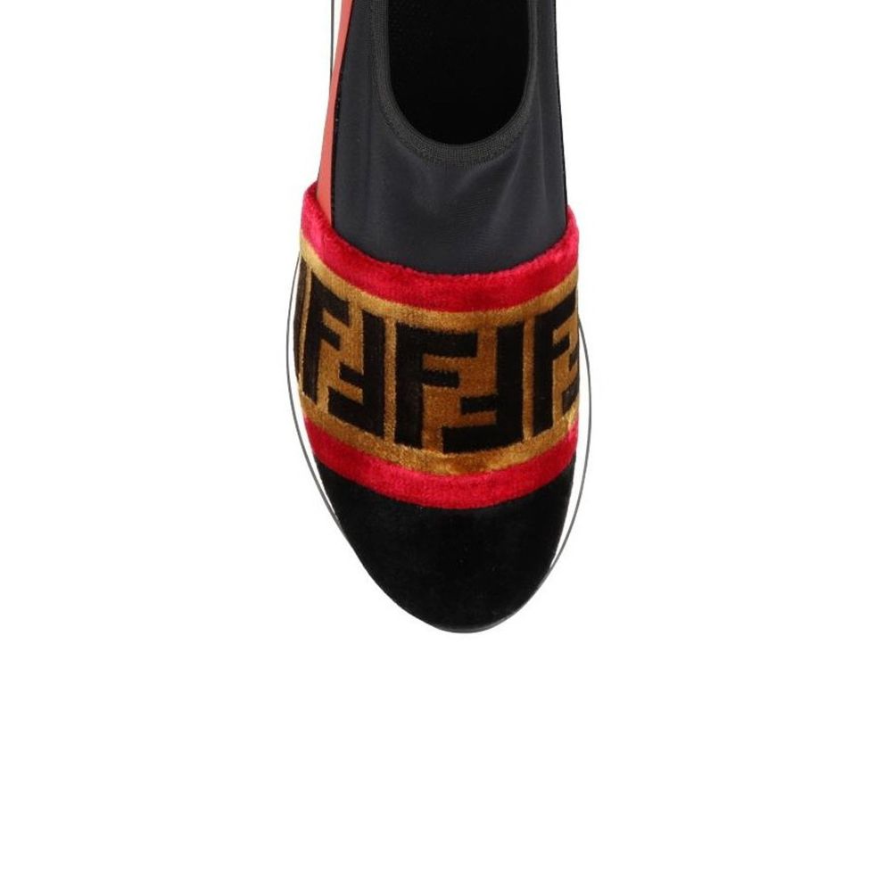 Fendi Black Fabric Women's Sneakers