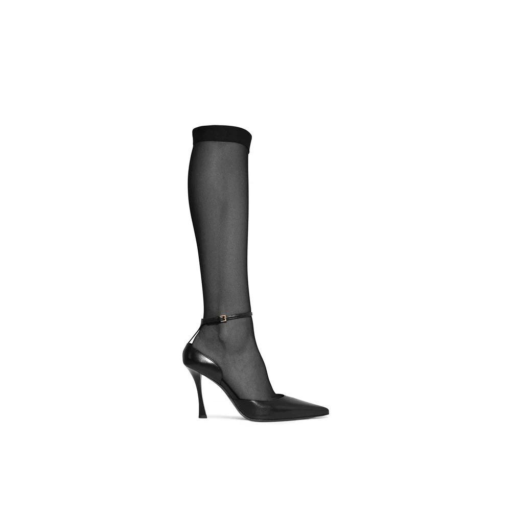 Givenchy Black Lamb Leather High Heel Pumps
