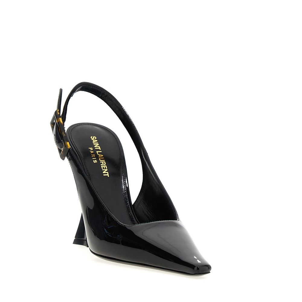 Saint Laurent Black Calfskin High Heel Women's Pumps