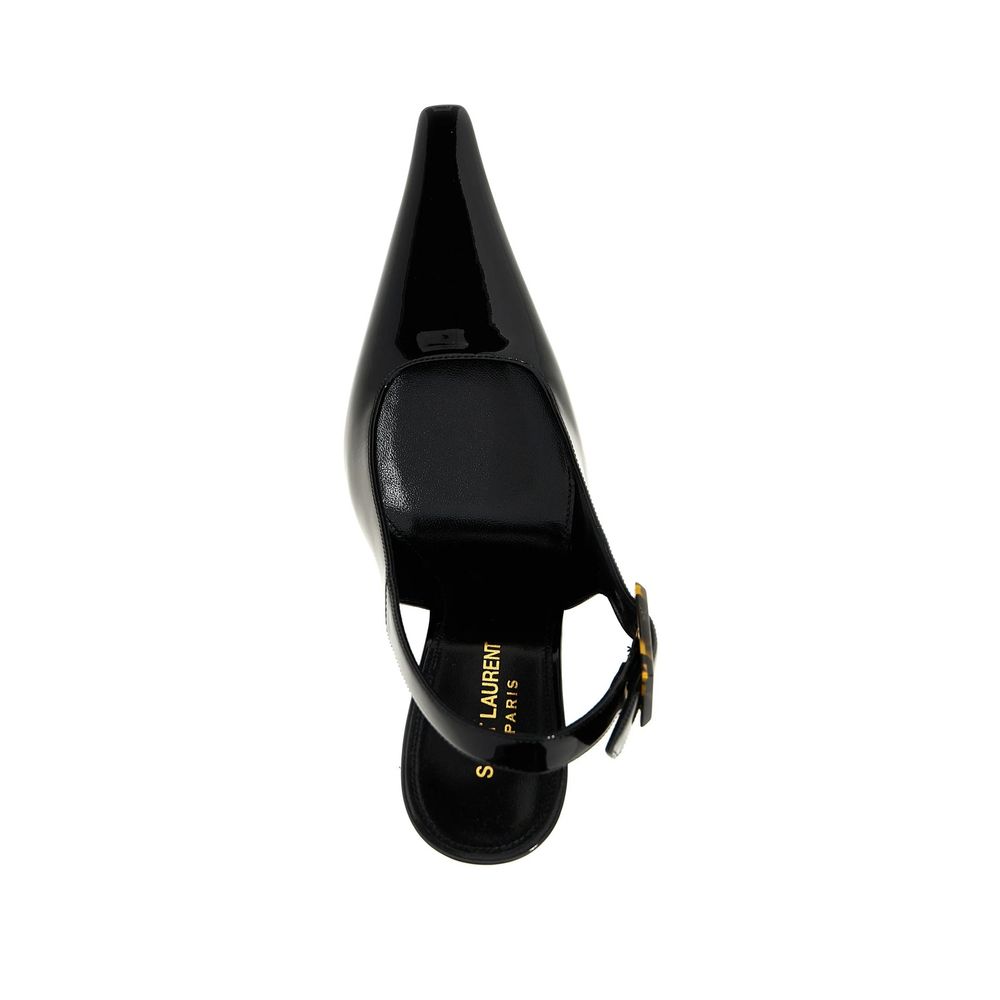 Saint Laurent Black Calfskin High Heel Women's Pumps