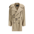 Balenciaga Beige Cotton Trench Women's Coat