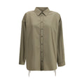 Balenciaga Beige Cotton Dress Women's Shirt