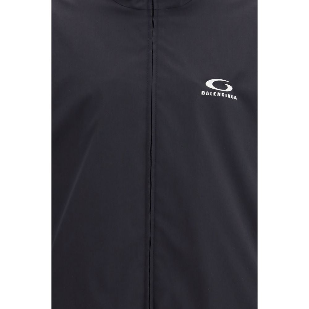 Balenciaga Black Polyester Shell Men's Jacket