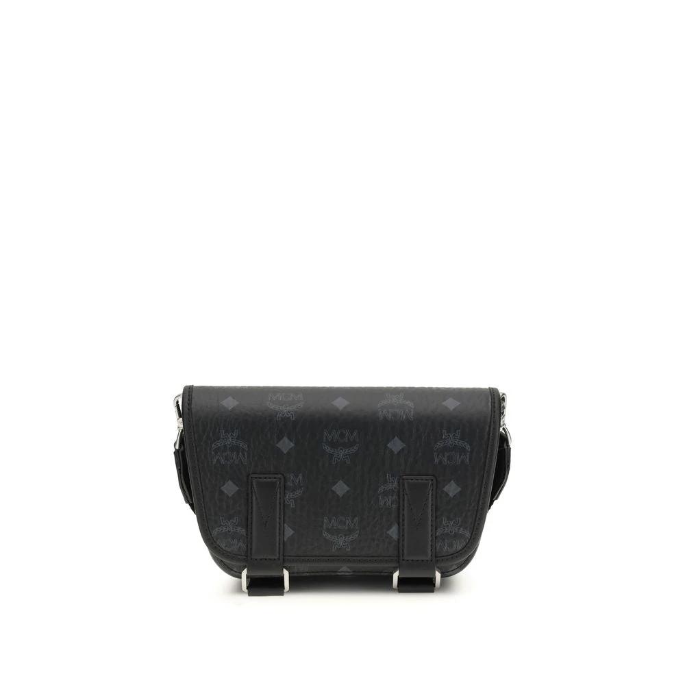 MCM Black Fabric Shoulder Bag
