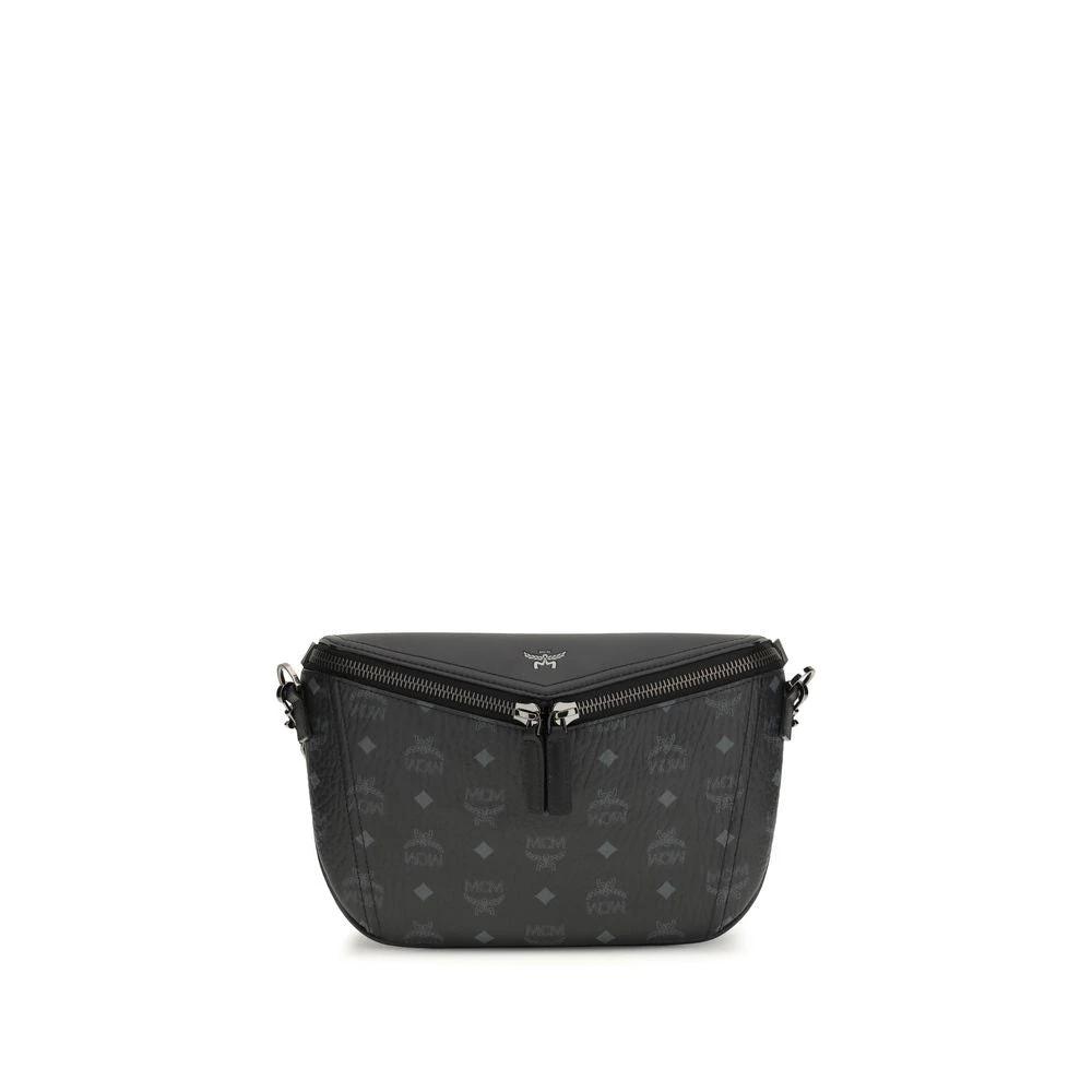 MCM Black Calf Leather Bos Taurus Shoulder Bag